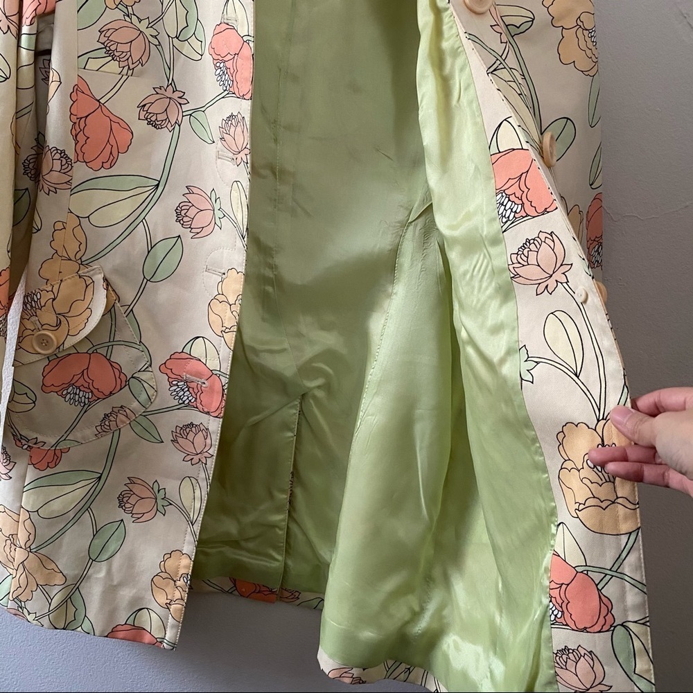 LOFT Ann Taylor Floral Lightweight Jacket Size Medium - Picture 7 of 8